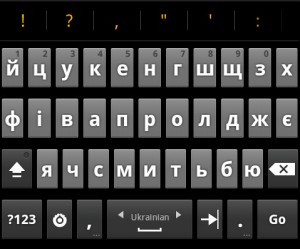 Українська клавіатура Gingerbread Keyboard